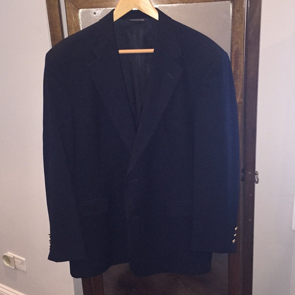 Classic Burberry Navy two button blazer 42R